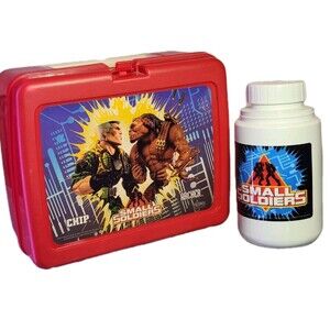 Small Soldiers Lunch Box Lunch Pail & Thermos 1998 Movie Promo Chip Archer